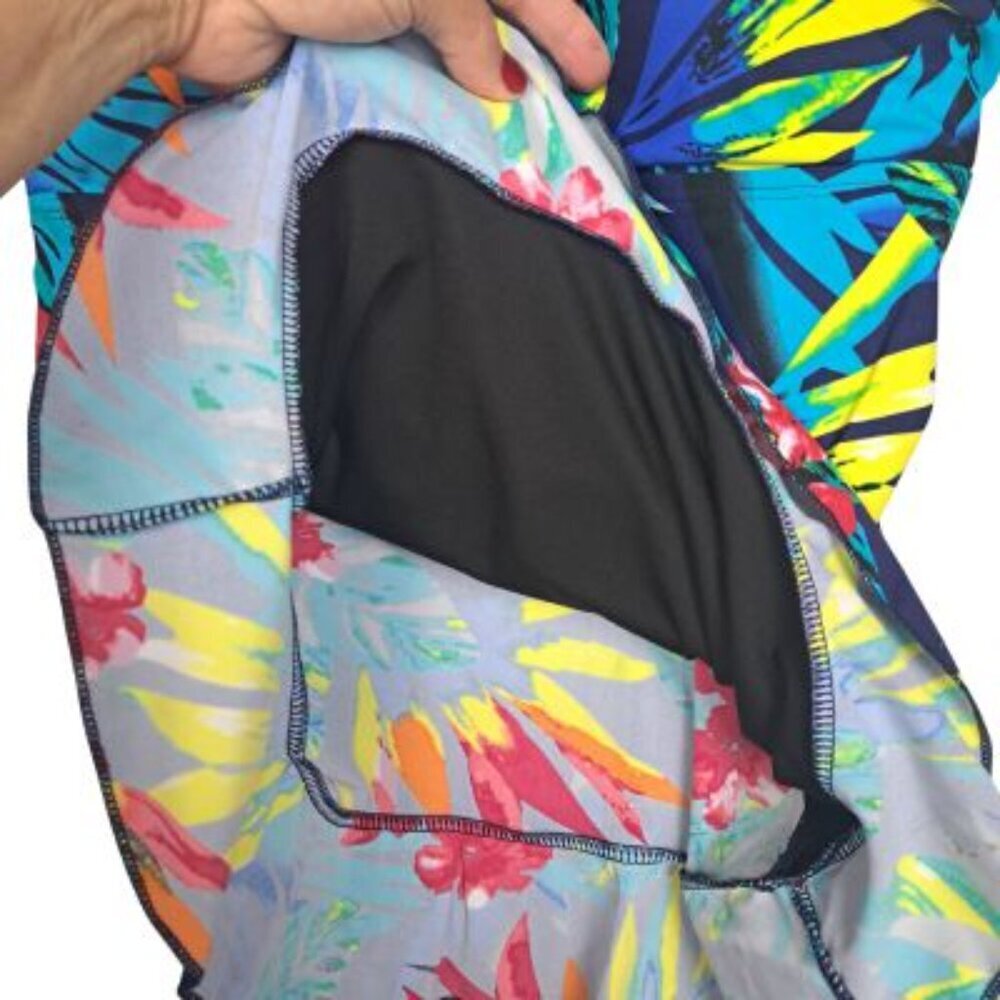 Colorful Tropical Print Tankini Swim Top NWT - Picture 4 of 8